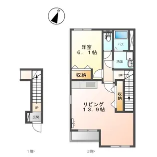 レジネッタ【2階】の間取り