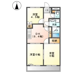 ウィズハピネス【3階】の間取り