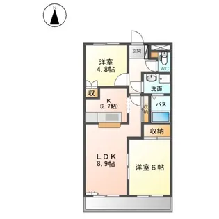 ウィズハピネス【2階】の間取り
