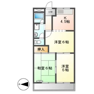 セントラルハイムTAKAHASHI【2階】の間取り