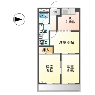 セントラルハイムTAKAHASHI【00201号室】の間取り