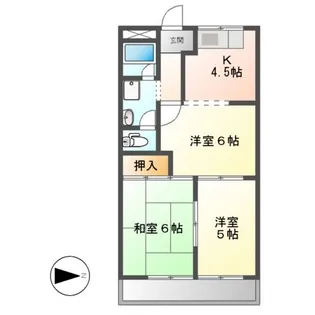 セントラルハイムTAKAHASHI【00206号室】の間取り