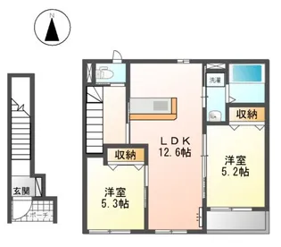 サバービア・2【2階】の間取り