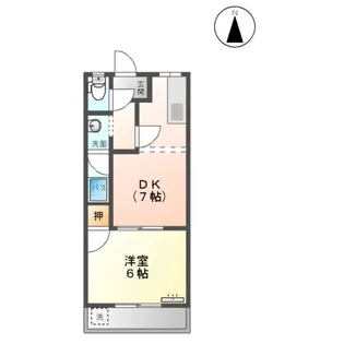 レジデンス大島【00101号室】の間取り