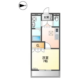 LITTLE VIOLA【1階】の間取り