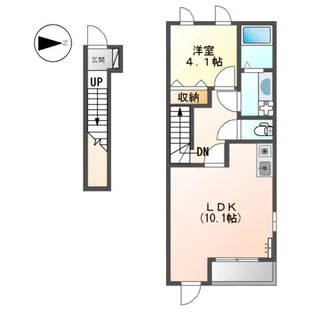 ランドスケープANDOⅡ【2階】の間取り