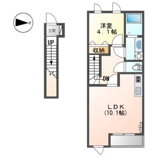 ランドスケープANDOⅡ【2階】の間取り