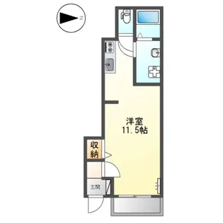 ランドスケープANDOⅡ【1階】の間取り