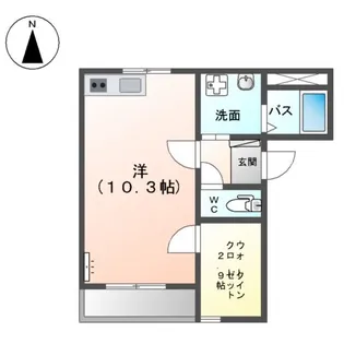 泉【103号室】の間取り