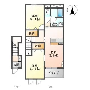 DREAM LIGHTS【2階】の間取り