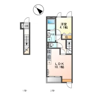 ラ ルーチェ M【2階】の間取り