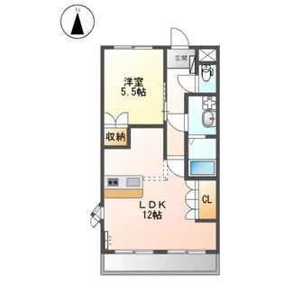 ウッドヴィレッジⅢ【2階】の間取り