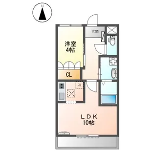 フェリーチェⅢ【1階】の間取り