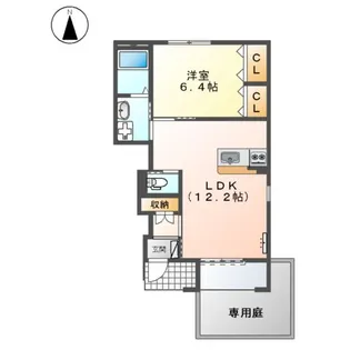 アルモニーK【103号室】の間取り