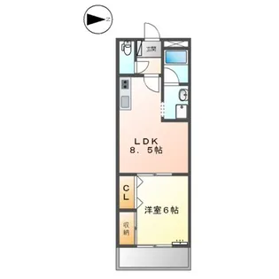 サンシャイン棚橋A【1階】の間取り