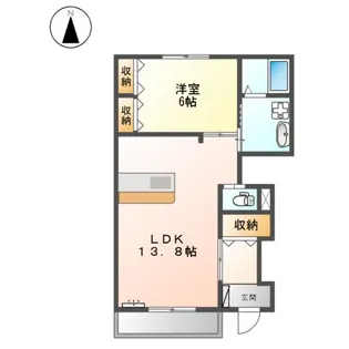 アメジスト精華【1階】の間取り