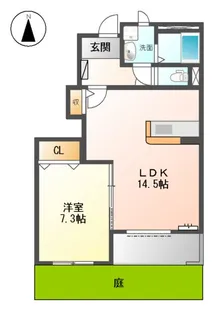 ネオ徳田A【1階】の間取り