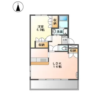 雅【1階】の間取り