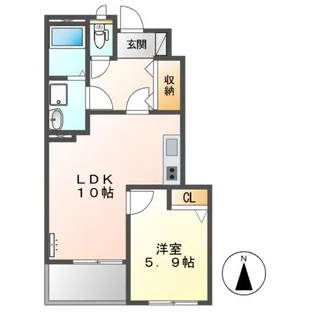 グランデ エスポワール【1階】の間取り