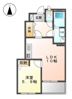 グランデ エスポワール【1階】の間取り