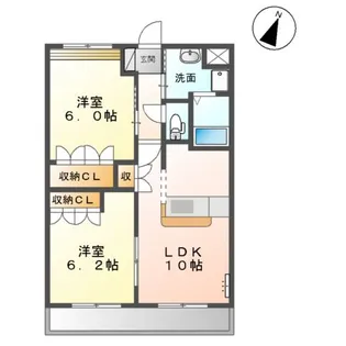 エスポアール【2階】の間取り