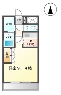 シャトー友喜【1階】の間取り