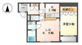 フォルティア【202号室】の間取り
