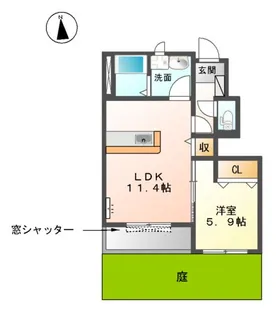 ネオ プロヴォカーレ【1階】の間取り