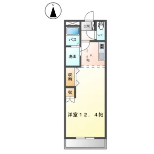 サンヴィレッジA【201号室】の間取り