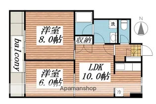 パセール青柳【4階】の間取り