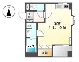 シャトー友喜Ⅲ【2階】の間取り