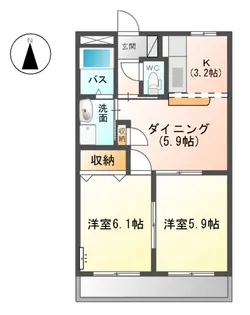 ルミナスコート【2階】の間取り
