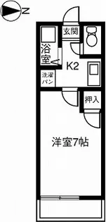 ジョイフル【203号室】の間取り