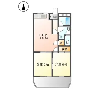 スピカ小柳【205号室】の間取り