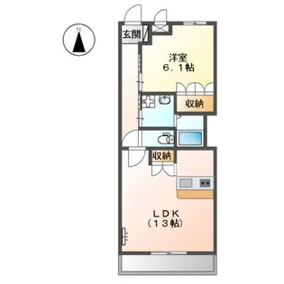 エバークレスト【3階】の間取り