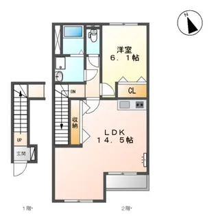 グランツ本今【2階】の間取り
