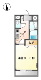 イーストサイド長良【1階】の間取り
