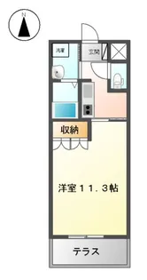メゾン アカツキ【1階】の間取り