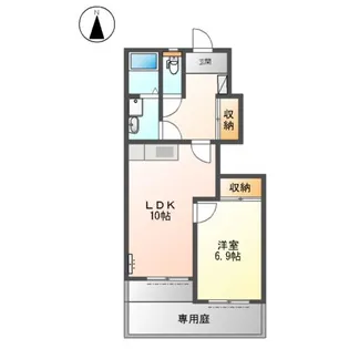スカイ・ピース【1階】の間取り