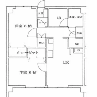 西荘ビル【210号室】の間取り