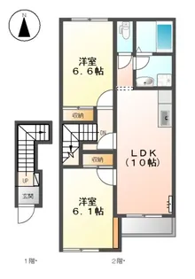 サンフィット【2階】の間取り