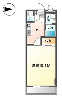 コミュニティータウンDX【2階】の間取り