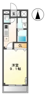 NORTH GARDEN A棟【3階】の間取り