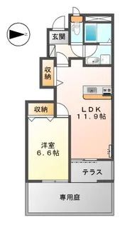 パティオ アクタミ【1階】の間取り