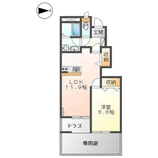 パティオ アクタミ【1階】の間取り