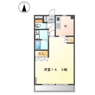 ハイムエスポワール【2階】の間取り