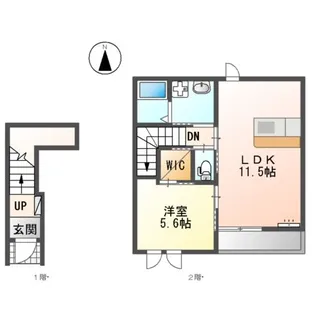 コンフォートMILTY【2階】の間取り