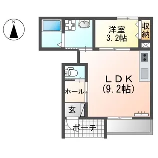 コンフォートMILTY【1階】の間取り