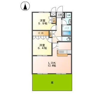 ウィッシュ【1階】の間取り