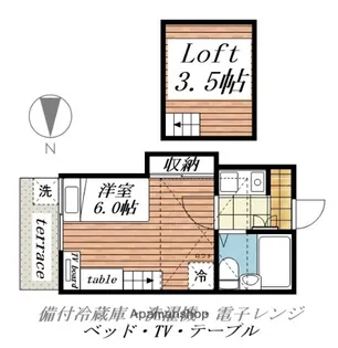 忠節第3レジデンス【1階】の間取り